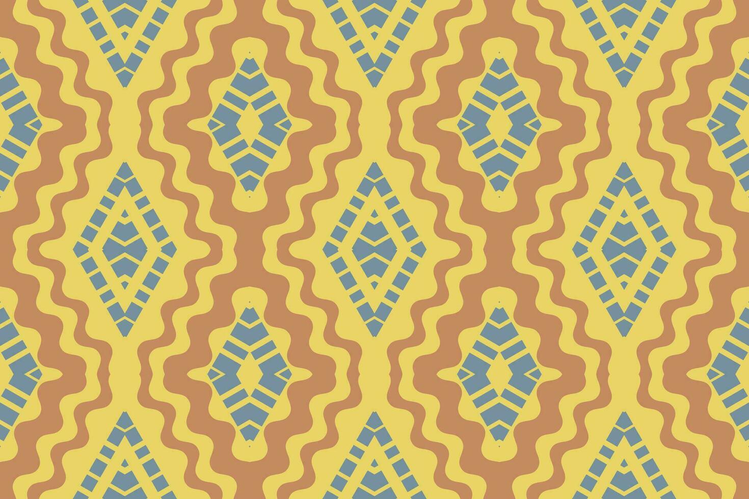 Ikat Damask Paisley Embroidery Background. Ikat Diamond Geometric Ethnic Oriental Pattern Traditional. Ikat Aztec Style Abstract Design for Print Texture,fabric,saree,sari,carpet. vector