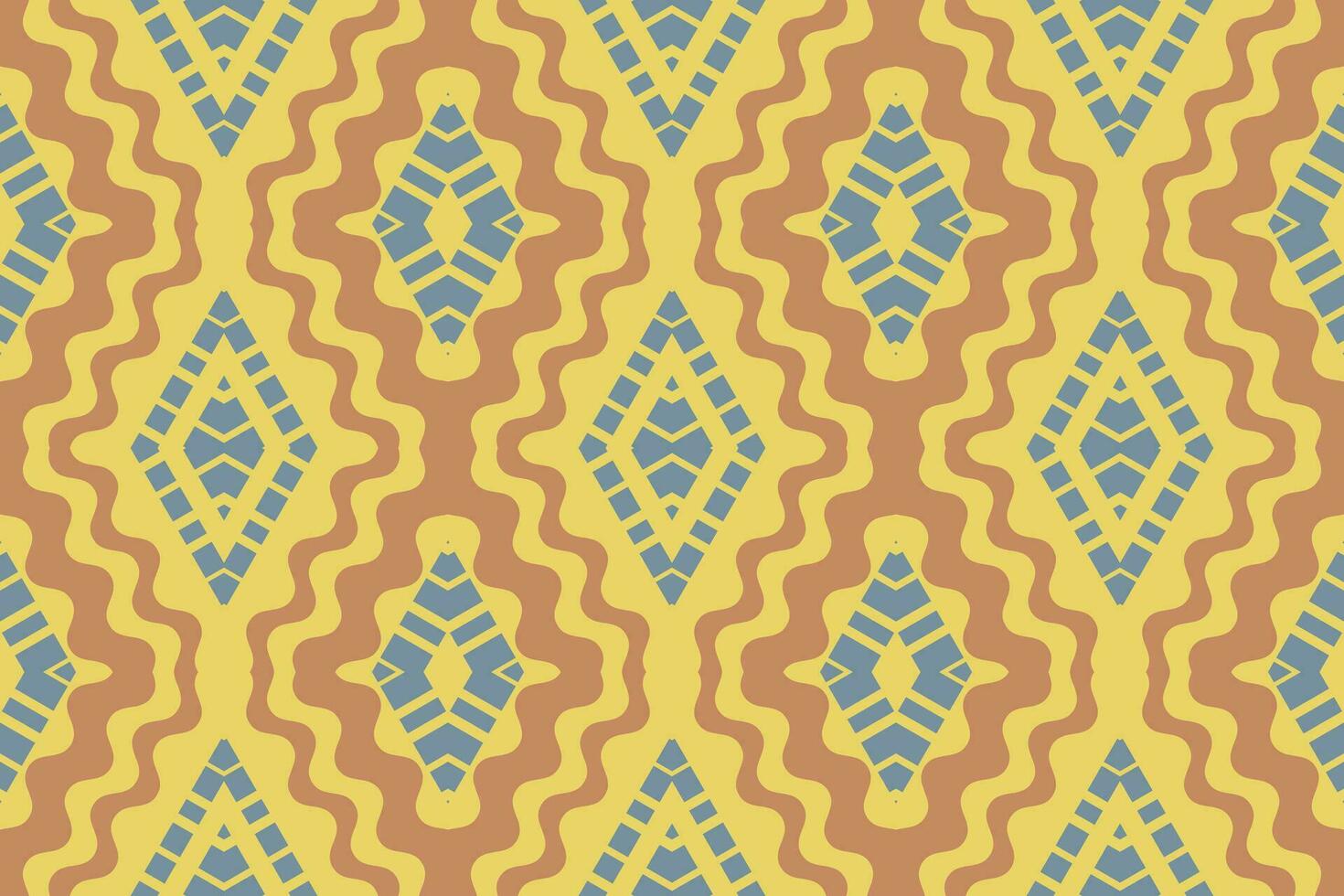 Ikat Damask Paisley Embroidery Background. Ikat Diamond Geometric Ethnic Oriental Pattern Traditional. Ikat Aztec Style Abstract Design for Print Texture,fabric,saree,sari,carpet. vector