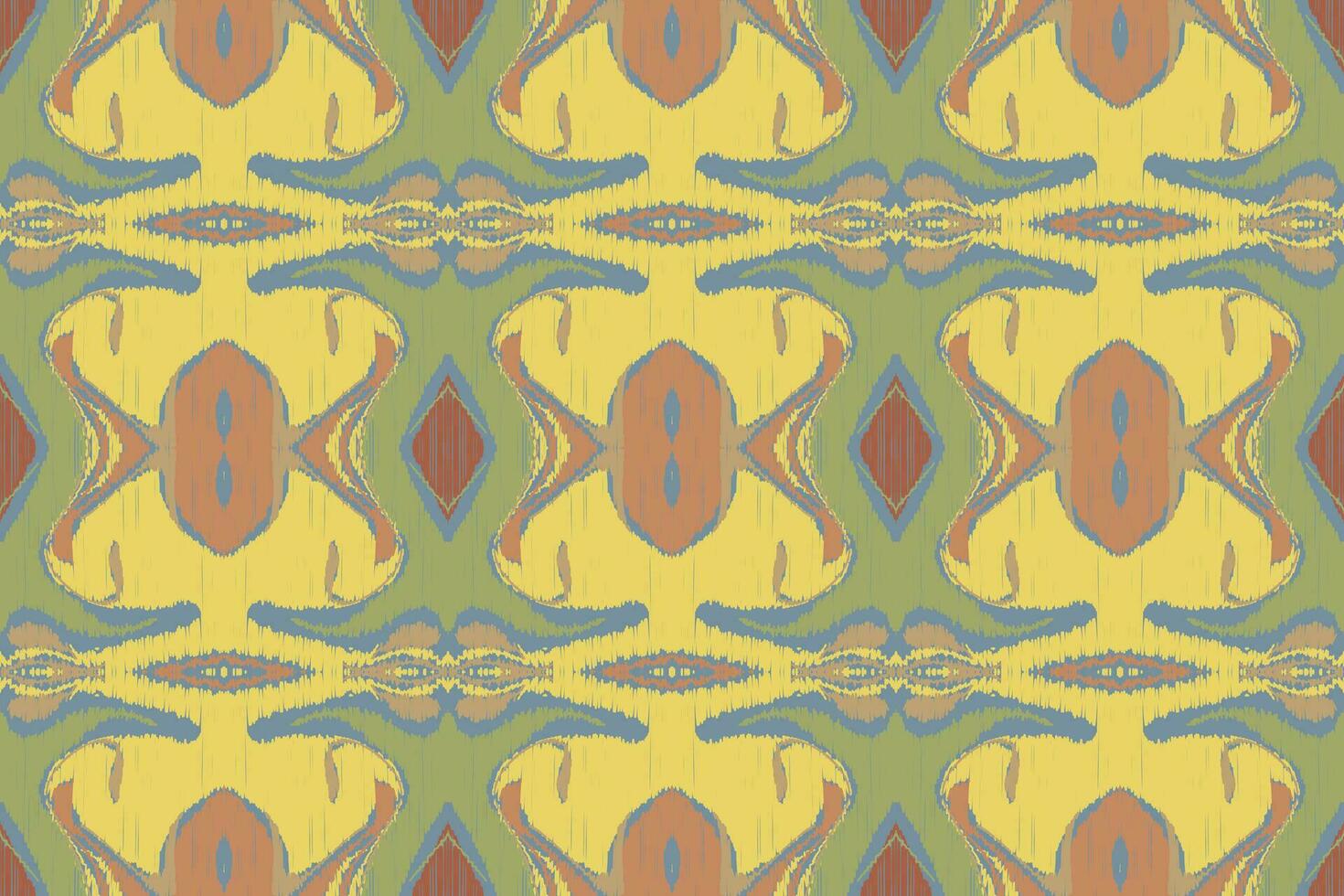Ikat Damask Paisley Embroidery Background. Ikat Prints Geometric Ethnic Oriental Pattern Traditional. Ikat Aztec Style Abstract Design for Print Texture,fabric,saree,sari,carpet. vector