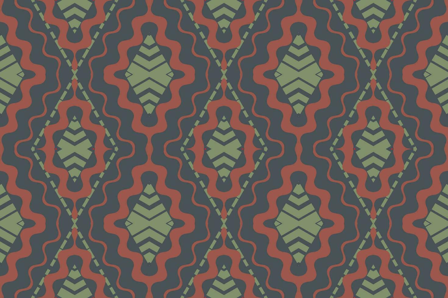 ikat damasco cachemir bordado antecedentes. ikat triángulo geométrico étnico oriental modelo tradicional.azteca estilo resumen vector ilustración.diseño para textura,tela,ropa,envoltura,pareo.