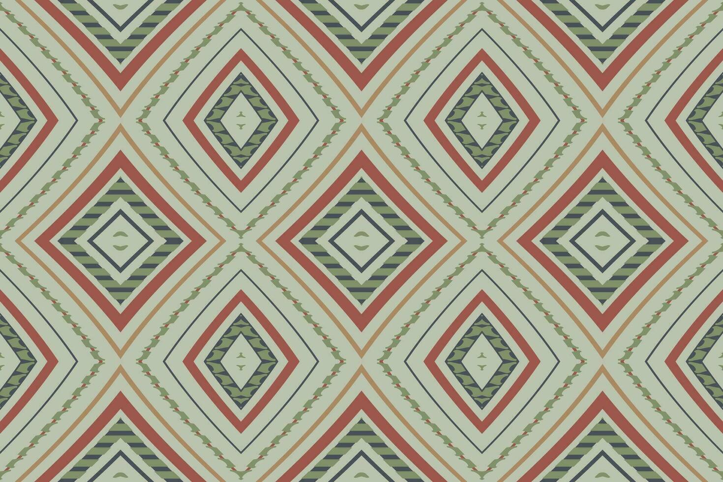 Ikat Damask Paisley Embroidery Background. Ikat Seamless Geometric Ethnic Oriental Pattern traditional.aztec Style Abstract Vector illustration.design Texture,fabric,clothing,wrapping,sarong.