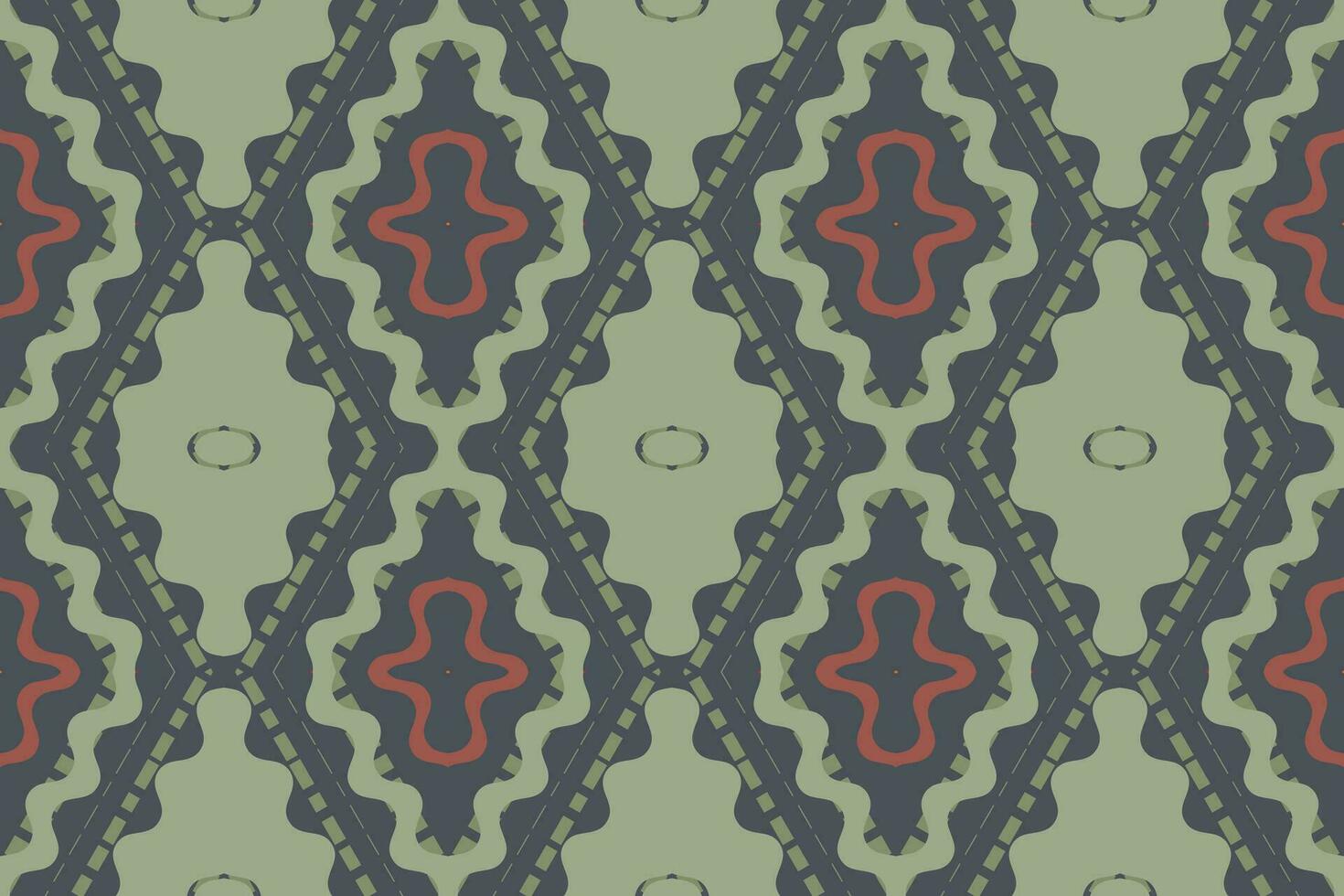 Ikat Damask Paisley Embroidery Background. Ikat Stripe Geometric Ethnic Oriental Pattern traditional.aztec Style Abstract Vector illustration.design for Texture,fabric,clothing,wrapping,sarong.