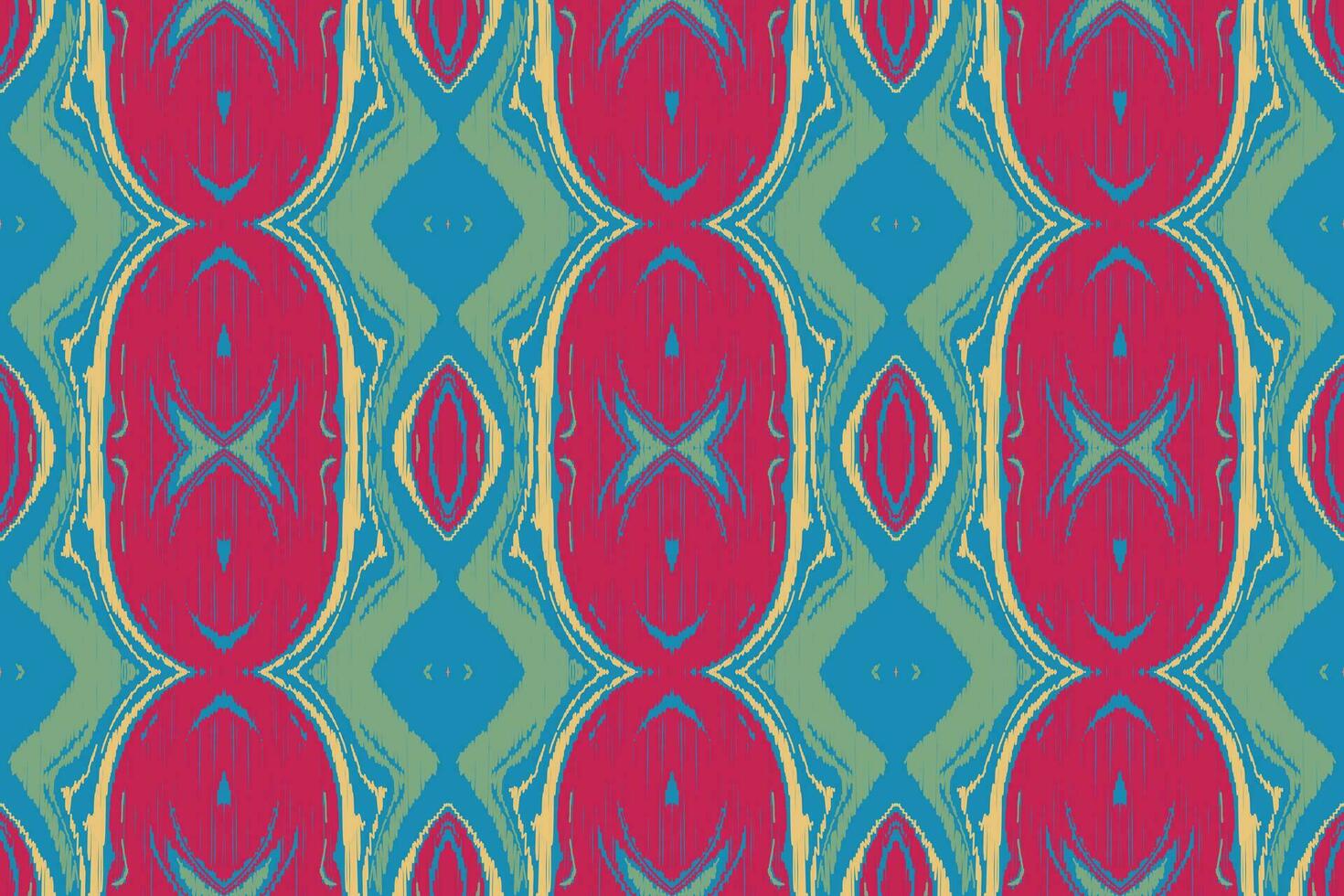 Ikat Damask Paisley Embroidery Background. Ikat Chevron Geometric Ethnic Oriental Pattern Traditional. Ikat Aztec Style Abstract Design for Print Texture,fabric,saree,sari,carpet. vector