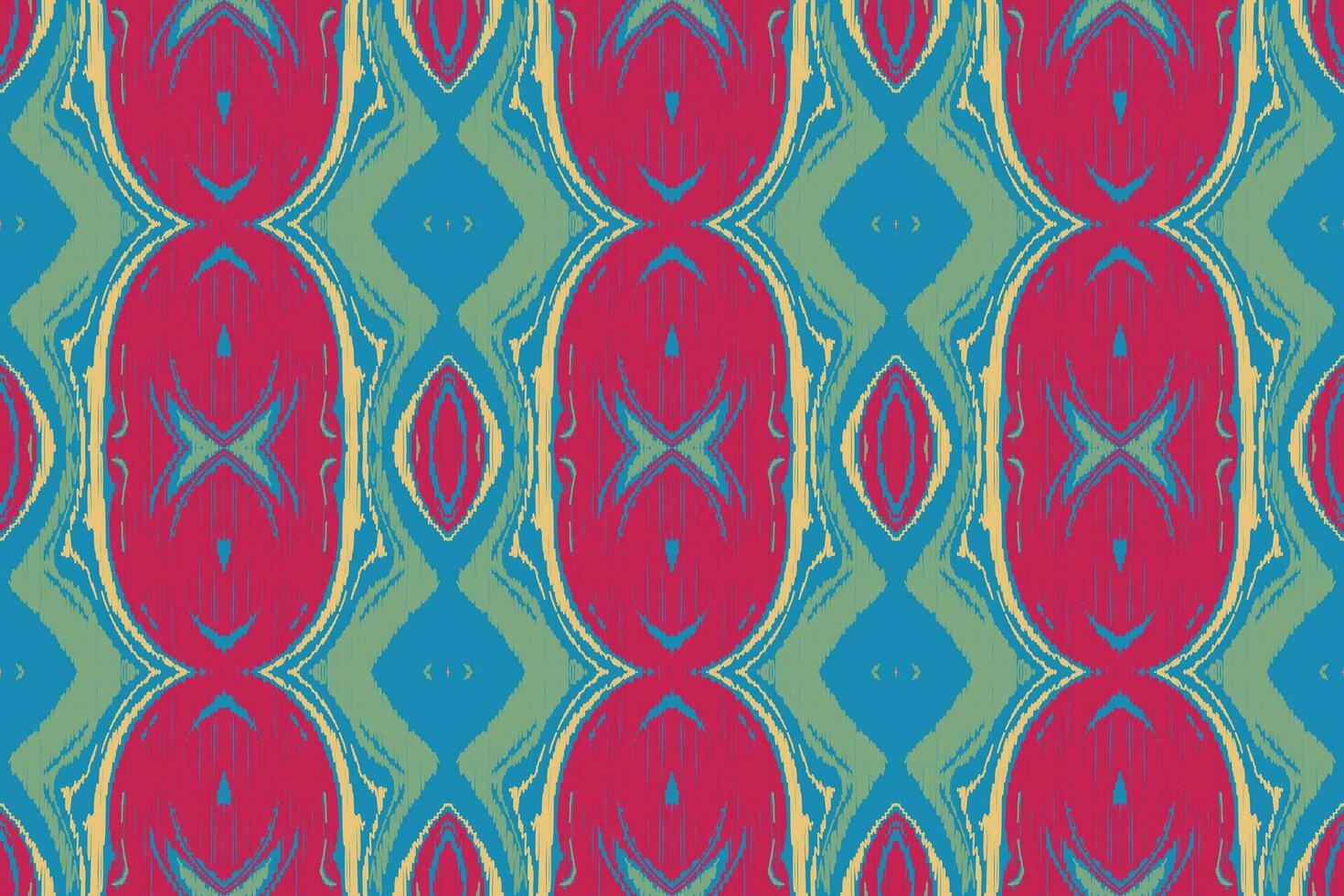 Ikat Damask Paisley Embroidery Background. Ikat Chevron Geometric Ethnic Oriental Pattern Traditional. Ikat Aztec Style Abstract Design for Print Texture,fabric,saree,sari,carpet. vector