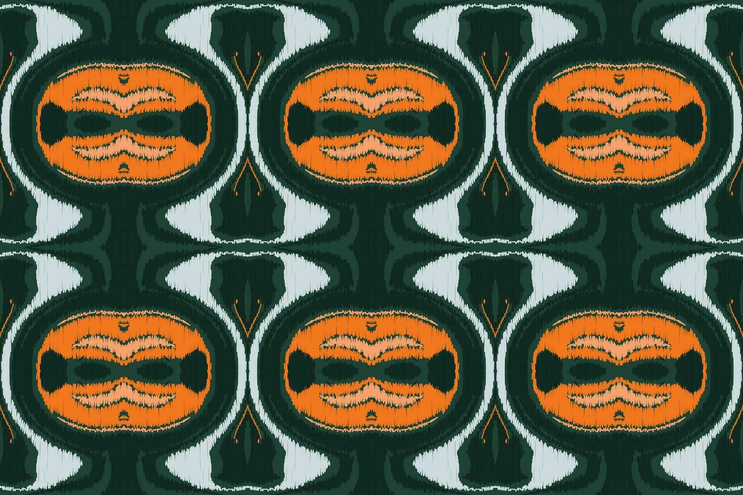 Ikat Floral Paisley Embroidery Background. Ikat Seamless Pattern Geometric Ethnic Oriental Pattern traditional.aztec Style Abstract Vector design Texture,fabric,clothing,wrapping,sarong.