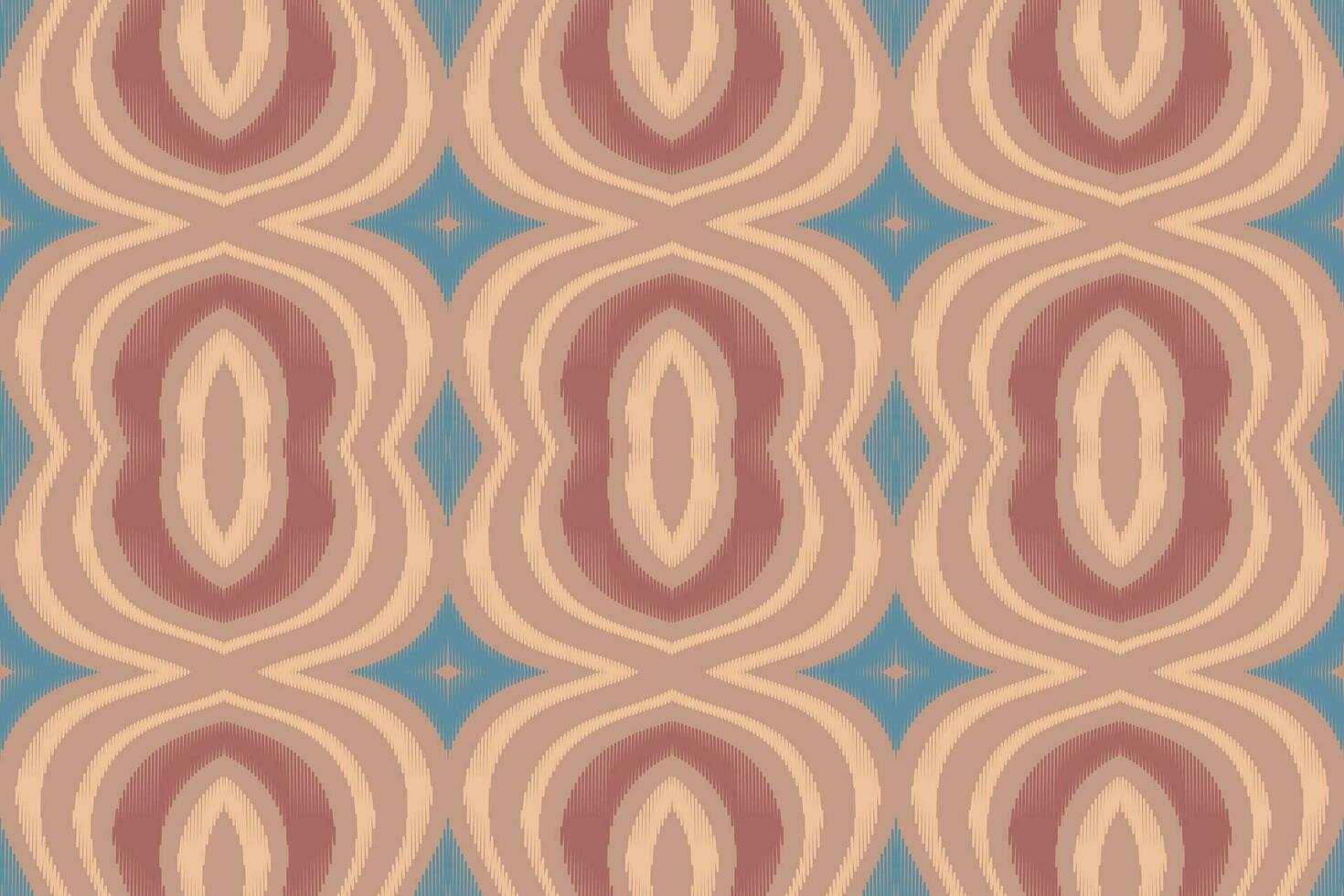 Ikat Damask Paisley Embroidery Background. Ikat Print Geometric Ethnic Oriental Pattern traditional.aztec Style Abstract Vector illustration.design for Texture,fabric,clothing,wrapping,sarong.