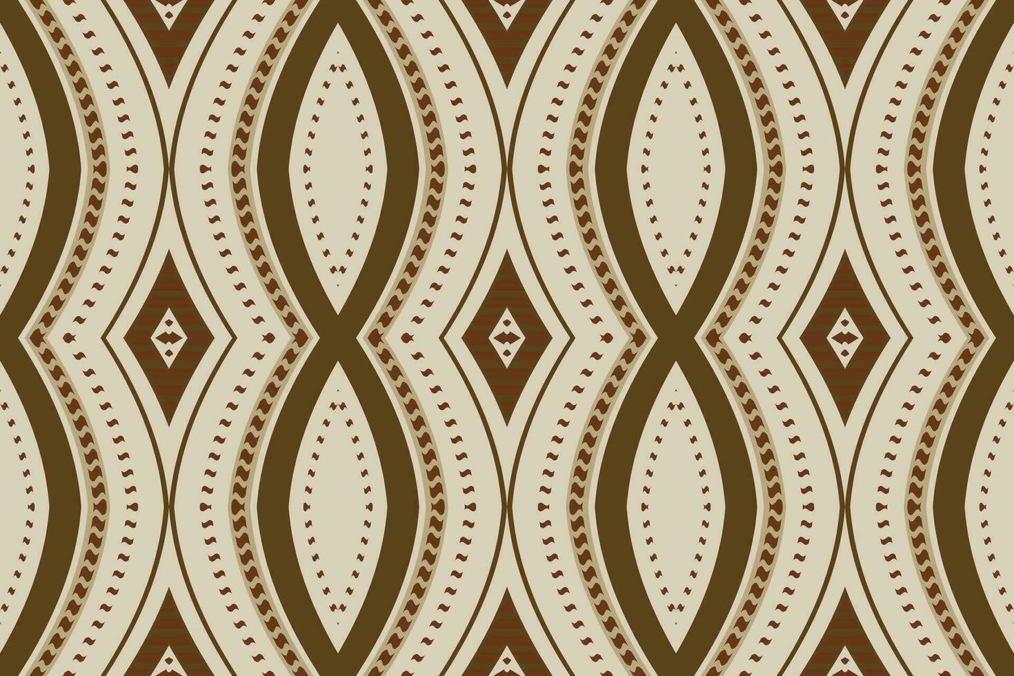 Ikat Damask Paisley Embroidery Background. Ikat Seamless Pattern Geometric Ethnic Oriental Pattern traditional.aztec Style Abstract Vector design for Texture,fabric,clothing,wrapping,sarong.