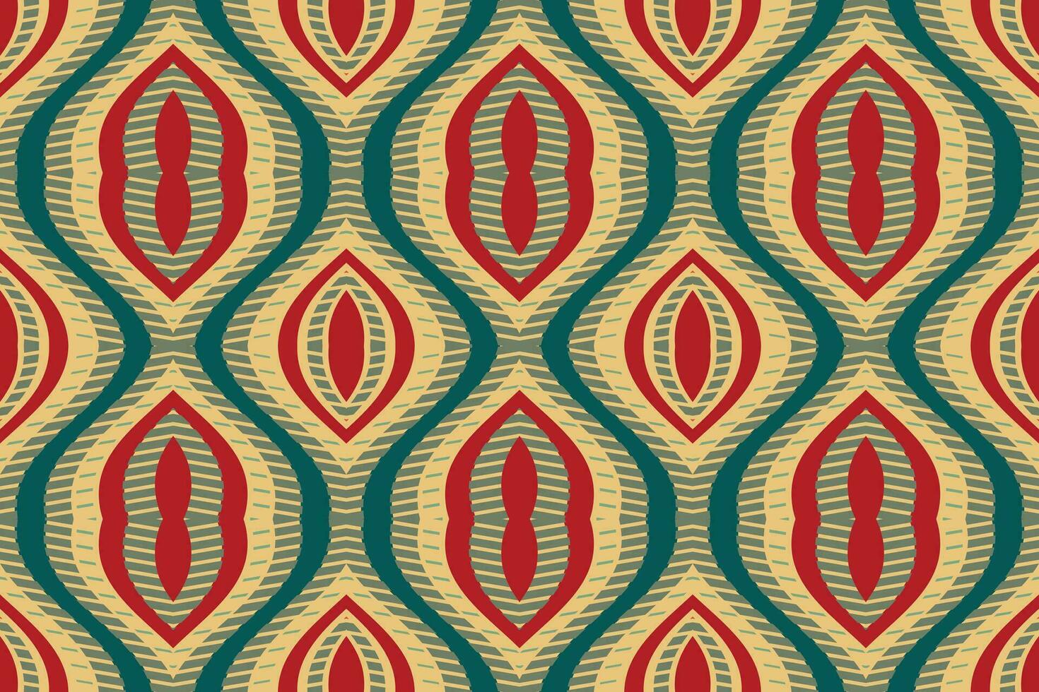 Ikat Floral Paisley Embroidery Background. Ikat Flower Geometric Ethnic Oriental Pattern traditional.aztec Style Abstract Vector illustration.design for Texture,fabric,clothing,wrapping,sarong.