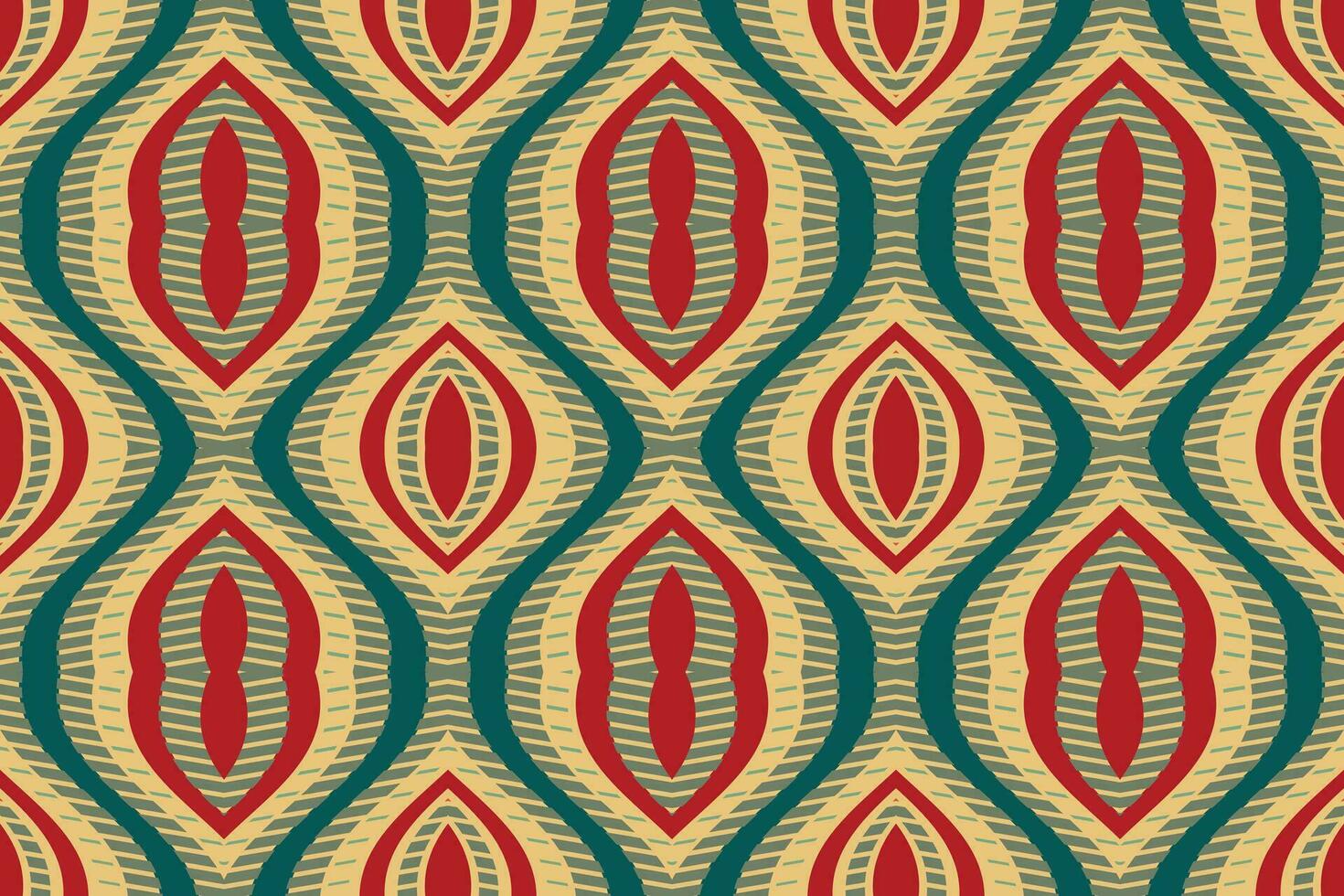 Ikat Floral Paisley Embroidery Background. Ikat Flower Geometric Ethnic Oriental Pattern traditional.aztec Style Abstract Vector illustration.design for Texture,fabric,clothing,wrapping,sarong.