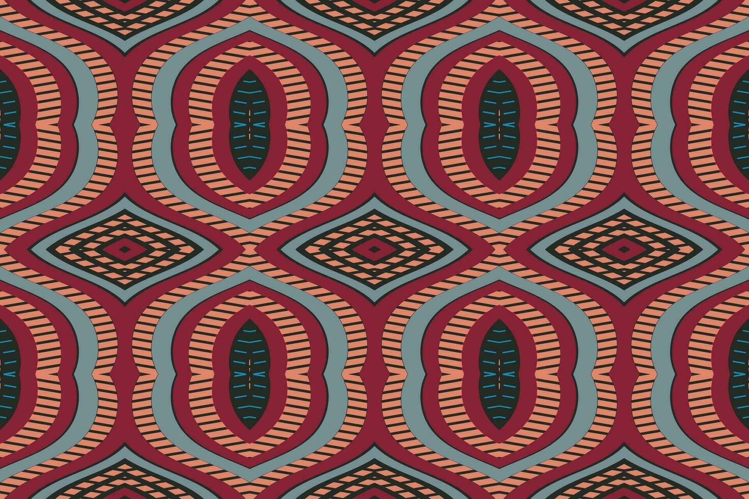 Ikat Floral Paisley Embroidery Background. Ikat Damask Geometric Ethnic Oriental Pattern Traditional. Ikat Aztec Style Abstract Design for Print Texture,fabric,saree,sari,carpet. vector