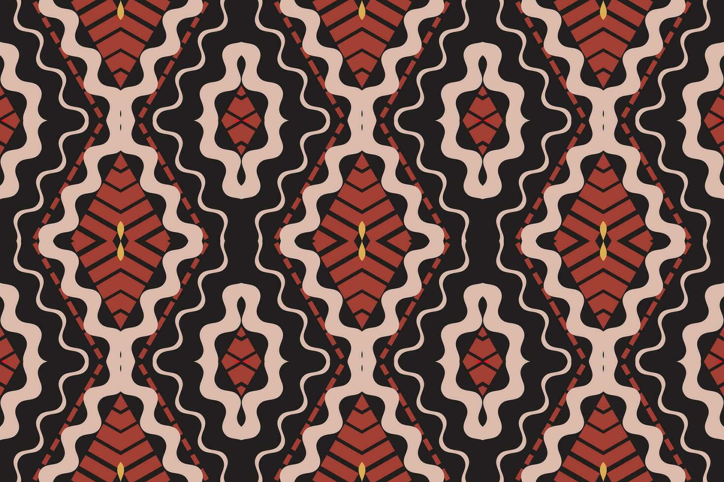 Ikat Damask Paisley Embroidery Background. Ikat Flower Geometric Ethnic Oriental Pattern Traditional. Ikat Aztec Style Abstract Design for Print Texture,fabric,saree,sari,carpet. vector