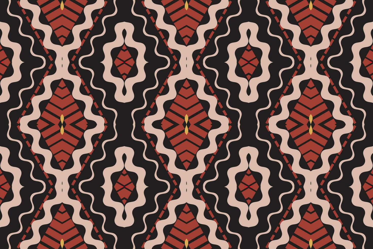 Ikat Damask Paisley Embroidery Background. Ikat Flower Geometric Ethnic Oriental Pattern Traditional. Ikat Aztec Style Abstract Design for Print Texture,fabric,saree,sari,carpet. vector