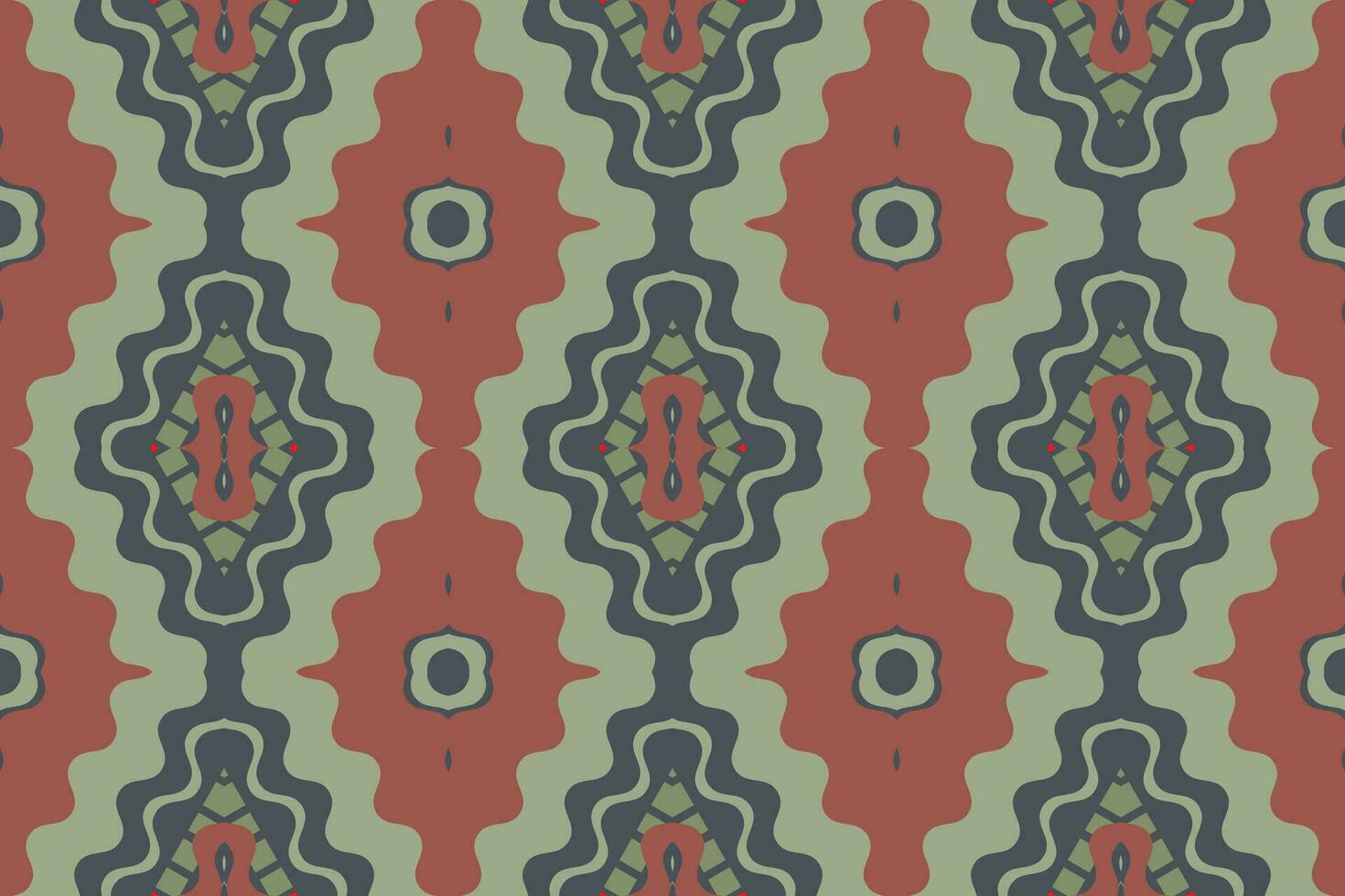 Ikat Damask Paisley Embroidery Background. Ikat Seamless Pattern Geometric Ethnic Oriental Pattern traditional.aztec Style Abstract Vector design for Texture,fabric,clothing,wrapping,sarong.