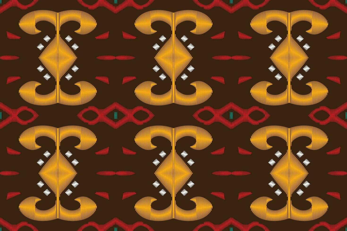 Ikat Damask Paisley Embroidery Background. Ikat Vector Geometric Ethnic Oriental Pattern Traditional. Ikat Aztec Style Abstract Design for Print Texture,fabric,saree,sari,carpet.