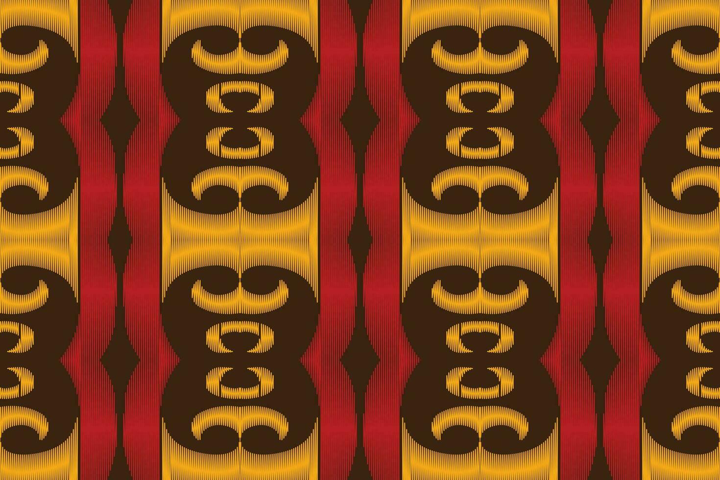Ikat Damask Paisley Embroidery Background. Ikat Frame Geometric Ethnic Oriental Pattern Traditional. Ikat Aztec Style Abstract Design for Print Texture,fabric,saree,sari,carpet. vector