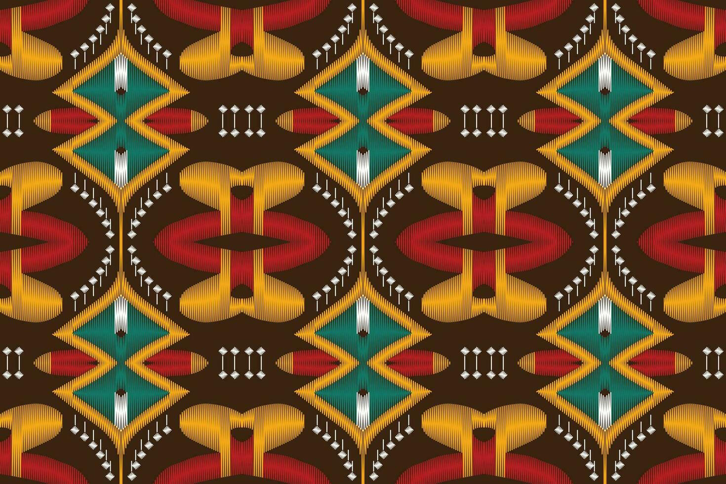 ikat damasco cachemir bordado antecedentes. ikat diamante geométrico étnico oriental modelo tradicional. ikat azteca estilo resumen diseño para impresión textura,tela,sari,sari,alfombra. vector