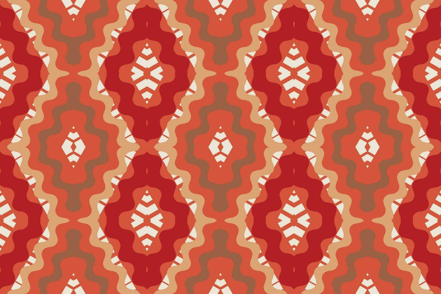Ikat Floral Paisley Embroidery Background. Ikat Flower Geometric Ethnic Oriental Pattern Traditional. Ikat Aztec Style Abstract Design for Print Texture,fabric,saree,sari,carpet. vector