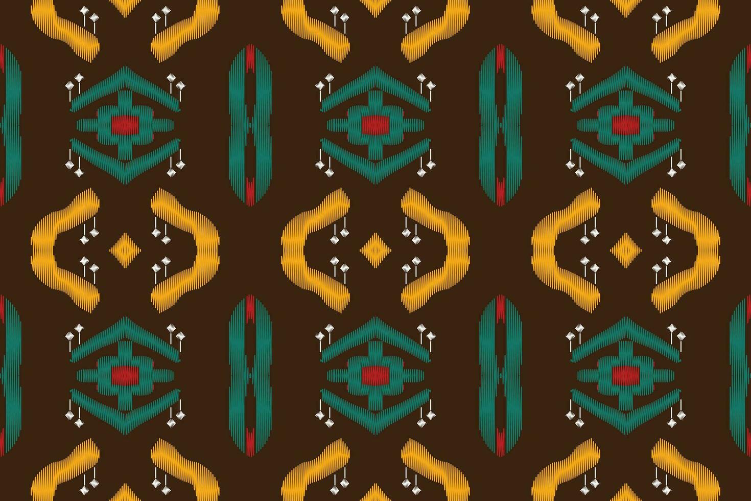 ikat damasco cachemir bordado antecedentes. ikat flores geométrico étnico oriental modelo tradicional. ikat azteca estilo resumen diseño para impresión textura,tela,sari,sari,alfombra. vector