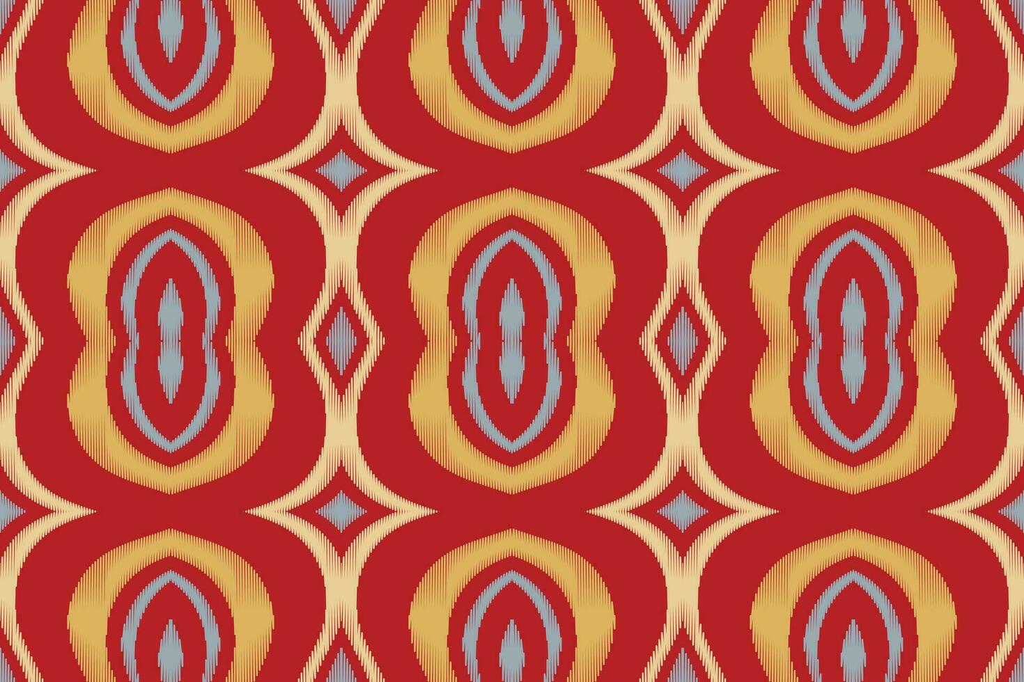 Ikat Floral Paisley Embroidery Background. Ikat Flower Geometric Ethnic Oriental Pattern Traditional. Ikat Aztec Style Abstract Design for Print Texture,fabric,saree,sari,carpet. vector