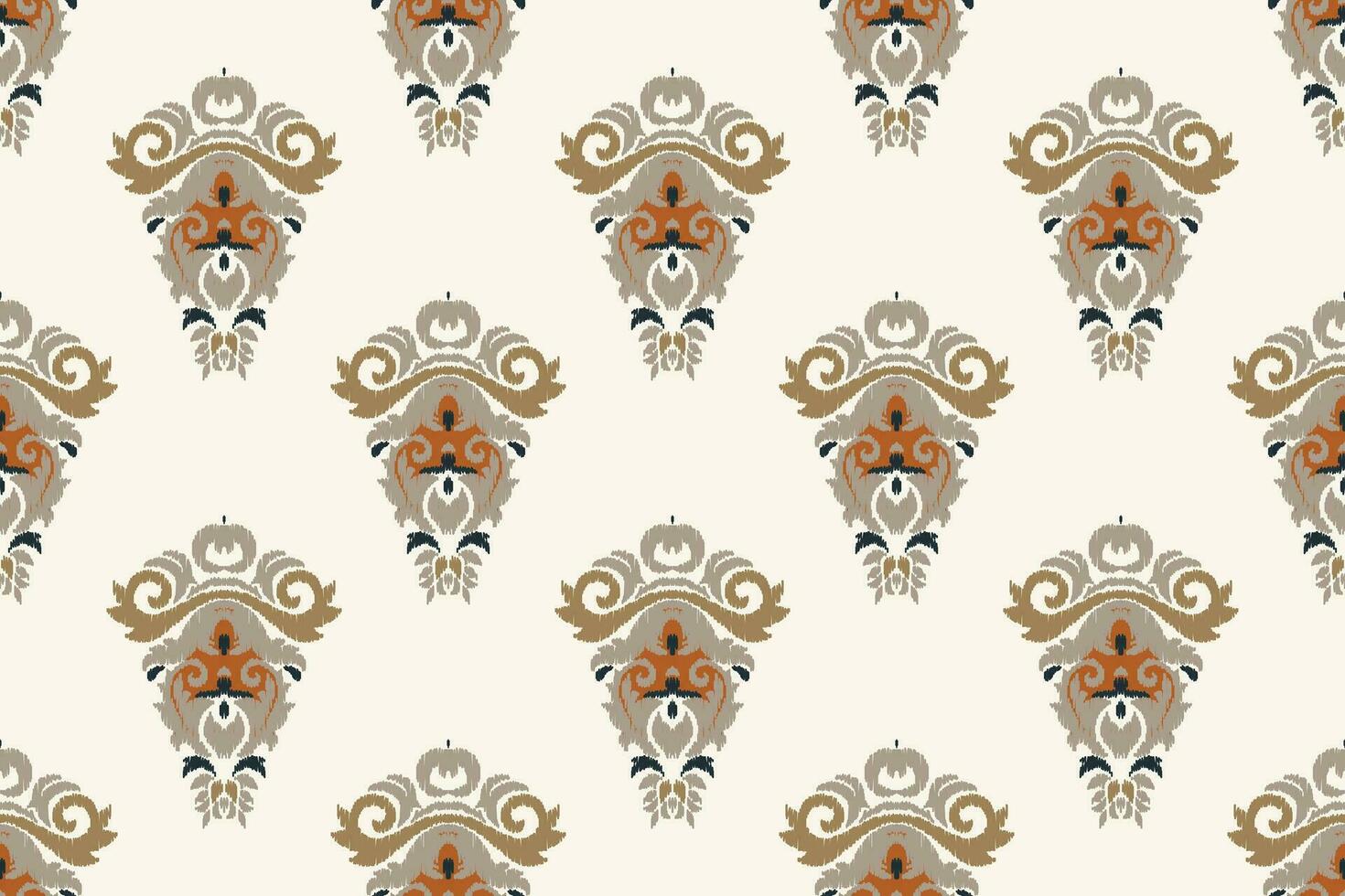 Motif Ikat Paisley Embroidery Background. Ikat Diamond Geometric Ethnic Oriental Pattern Traditional. Ikat Aztec Style Abstract Design for Print Texture,fabric,saree,sari,carpet. vector