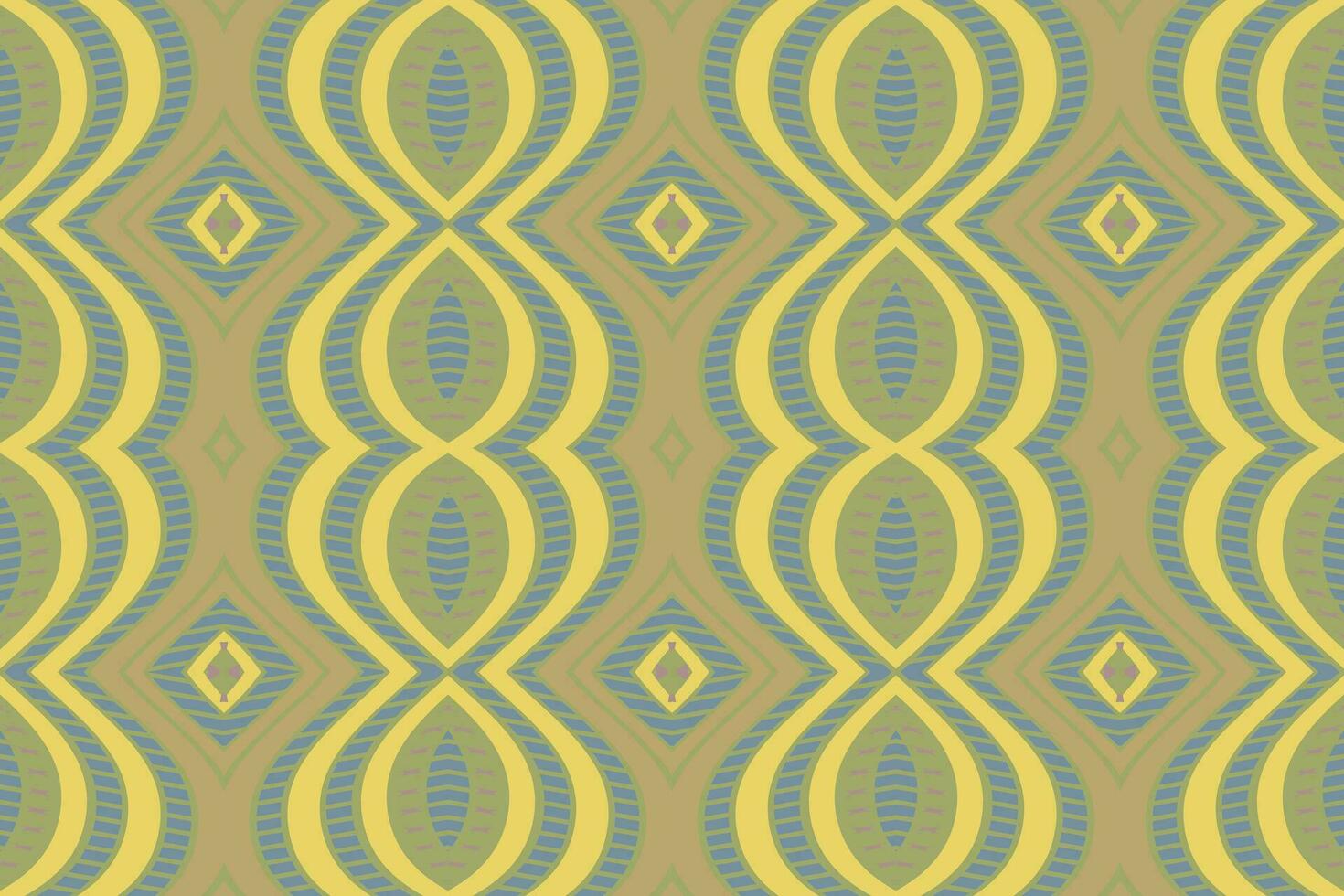 Ikat Damask Paisley Embroidery Background. Ikat Floral Geometric Ethnic Oriental Pattern traditional.aztec Style Abstract Vector illustration.design for Texture,fabric,clothing,wrapping,sarong.