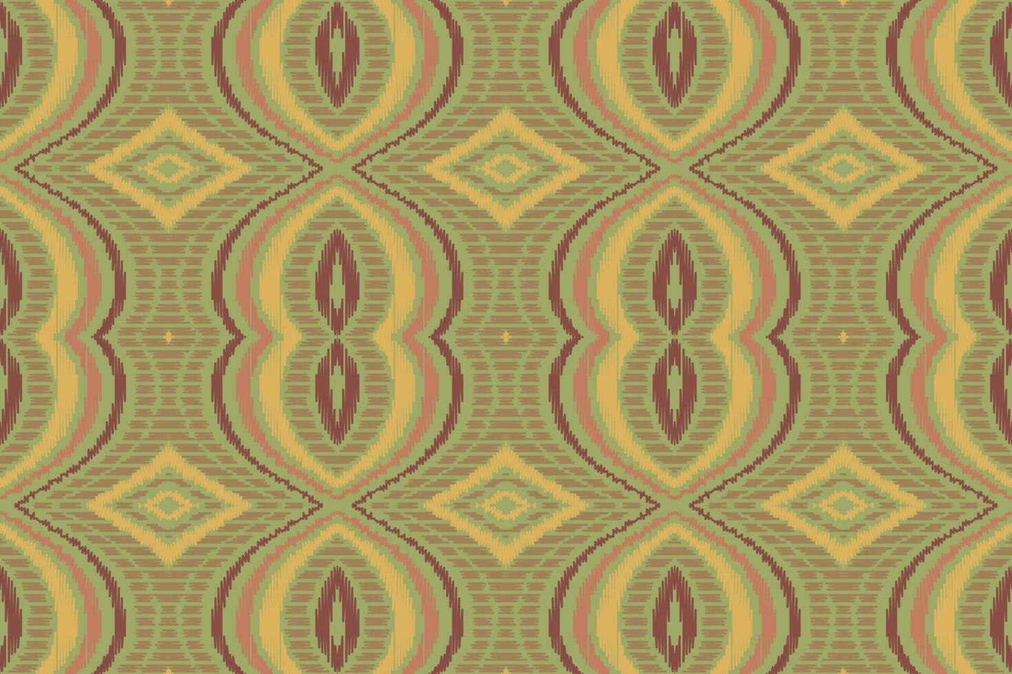 Ikat Floral Paisley Embroidery Background. Ikat Flower Geometric Ethnic Oriental Pattern traditional.aztec Style Abstract Vector illustration.design for Texture,fabric,clothing,wrapping,sarong.