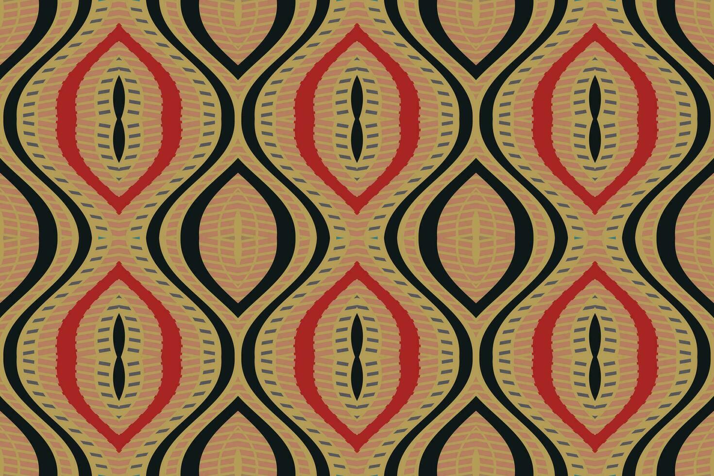 Ikat Floral Paisley Embroidery Background. Ikat Stripe Geometric Ethnic Oriental Pattern traditional.aztec Style Abstract Vector illustration.design for Texture,fabric,clothing,wrapping,sarong.