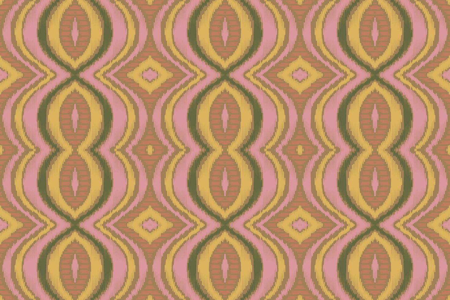 Ikat Floral Paisley Embroidery Background. Ikat Background Geometric Ethnic Oriental Pattern Traditional. Ikat Aztec Style Abstract Design for Print Texture,fabric,saree,sari,carpet. vector