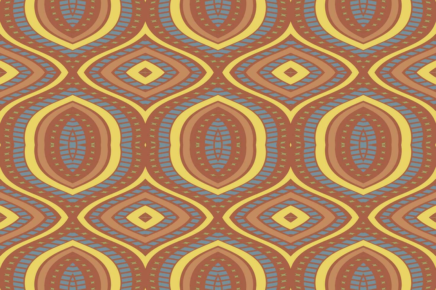 ikat damasco cachemir bordado antecedentes. ikat marco geométrico étnico oriental modelo tradicional. ikat azteca estilo resumen diseño para impresión textura,tela,sari,sari,alfombra. vector