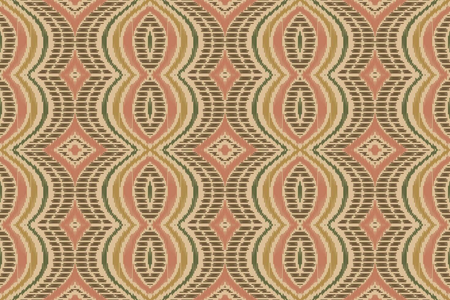 Ikat Damask Paisley Embroidery Background. Ikat Prints Geometric Ethnic Oriental Pattern Traditional. Ikat Aztec Style Abstract Design for Print Texture,fabric,saree,sari,carpet. vector