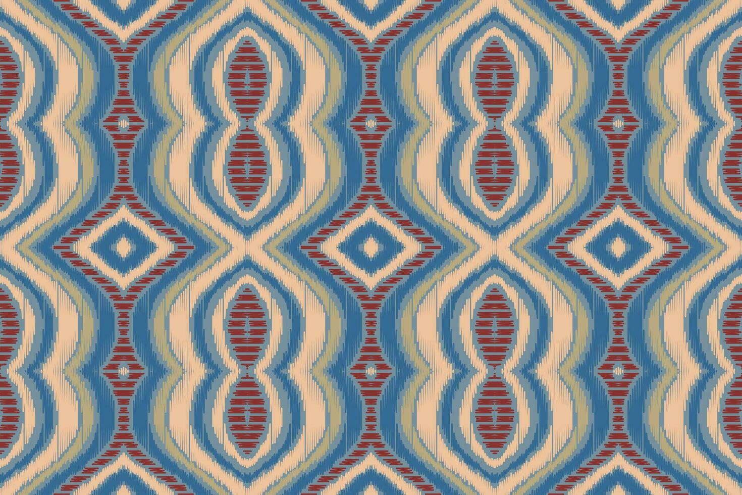 Motif Ikat Paisley Embroidery Background. Ikat Aztec Geometric Ethnic Oriental Pattern traditional.aztec Style Abstract Vector illustration.design for Texture,fabric,clothing,wrapping,sarong.