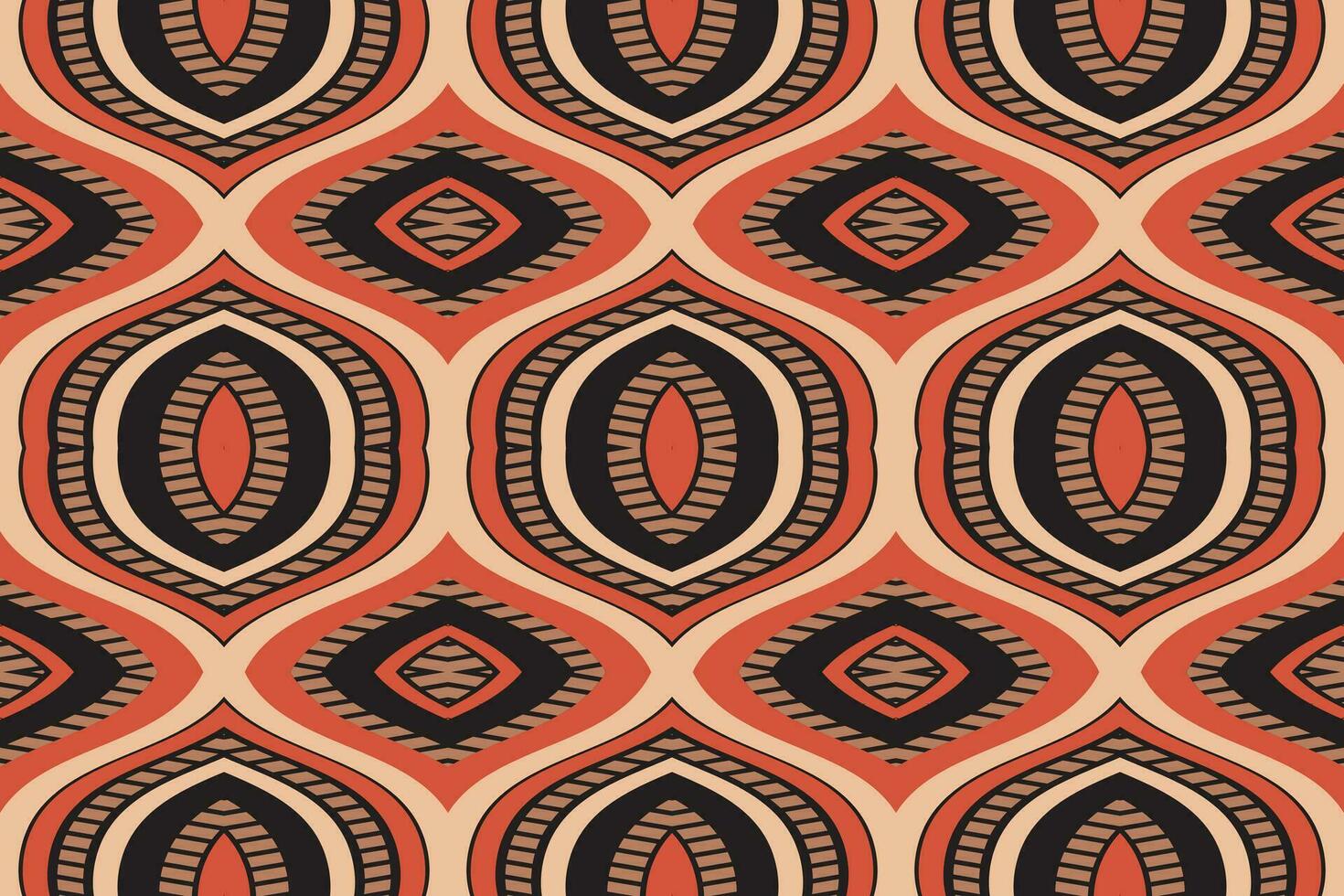 Ikat Damask Paisley Embroidery Background. Ikat Chevron Geometric Ethnic Oriental Pattern Traditional. Ikat Aztec Style Abstract Design for Print Texture,fabric,saree,sari,carpet. vector