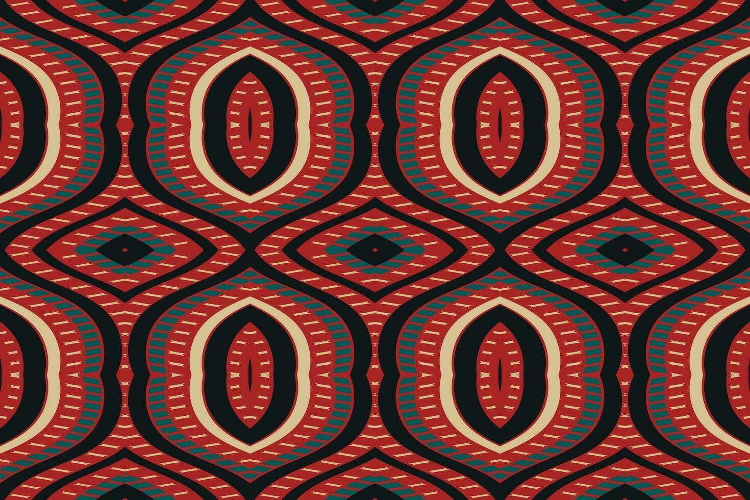 Ikat Floral Paisley Embroidery Background. Ikat Seamless Geometric Ethnic Oriental Pattern Traditional. Ikat Aztec Style Abstract Design for Print Texture,fabric,saree,sari,carpet. vector