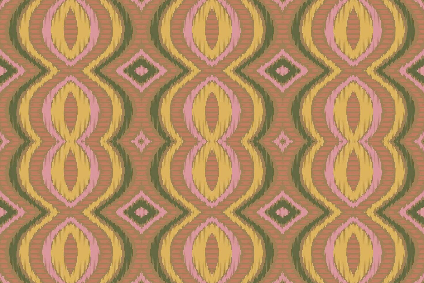 Ikat Floral Paisley Embroidery Background. Ikat Background Geometric Ethnic Oriental Pattern traditional.aztec Style Abstract Vector illustration.design Texture,fabric,clothing,wrapping,sarong.