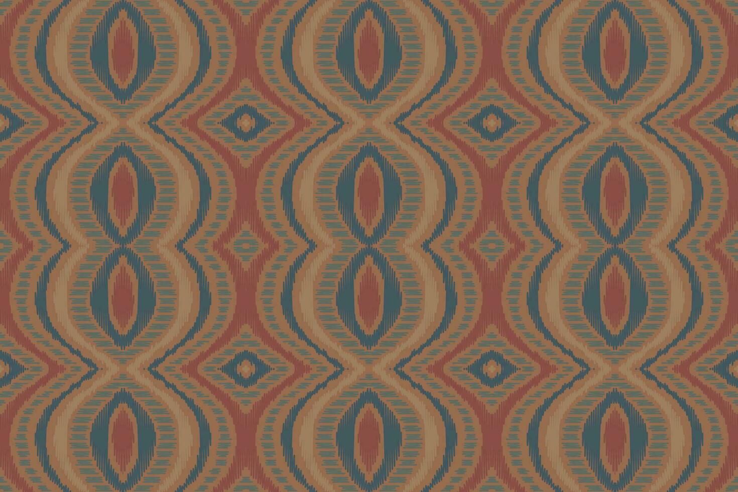 Ikat Floral Paisley Embroidery Background. Ikat Design Geometric Ethnic Oriental Pattern Traditional. Ikat Aztec Style Abstract Design for Print Texture,fabric,saree,sari,carpet. vector