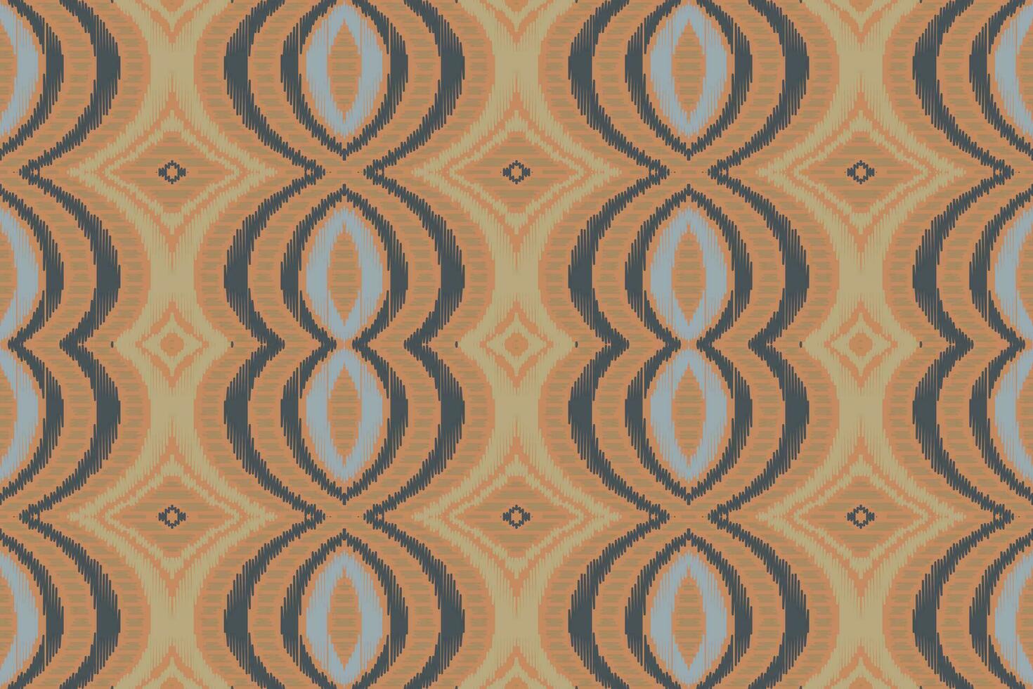 Ikat Floral Paisley Embroidery Background. Ikat Prints Geometric Ethnic Oriental Pattern traditional.aztec Style Abstract Vector illustration.design for Texture,fabric,clothing,wrapping,sarong.