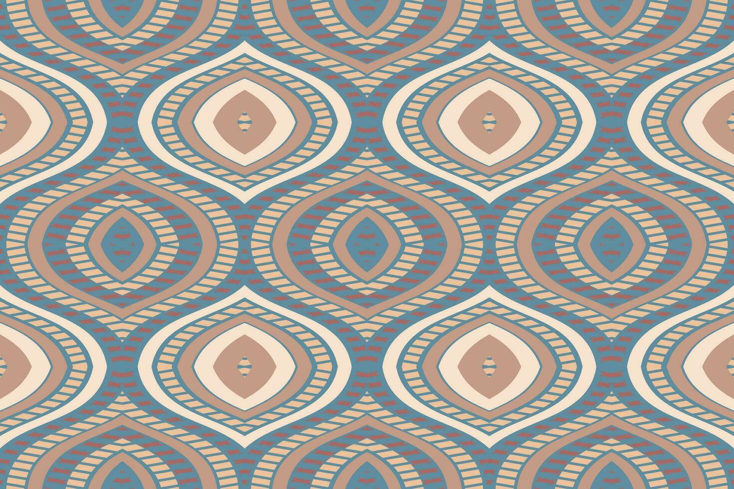 Ikat Damask Paisley Embroidery Background. Ikat Patterns Geometric Ethnic Oriental Pattern traditional.aztec Style Abstract Vector illustration.design for Texture,fabric,clothing,wrapping,sarong.