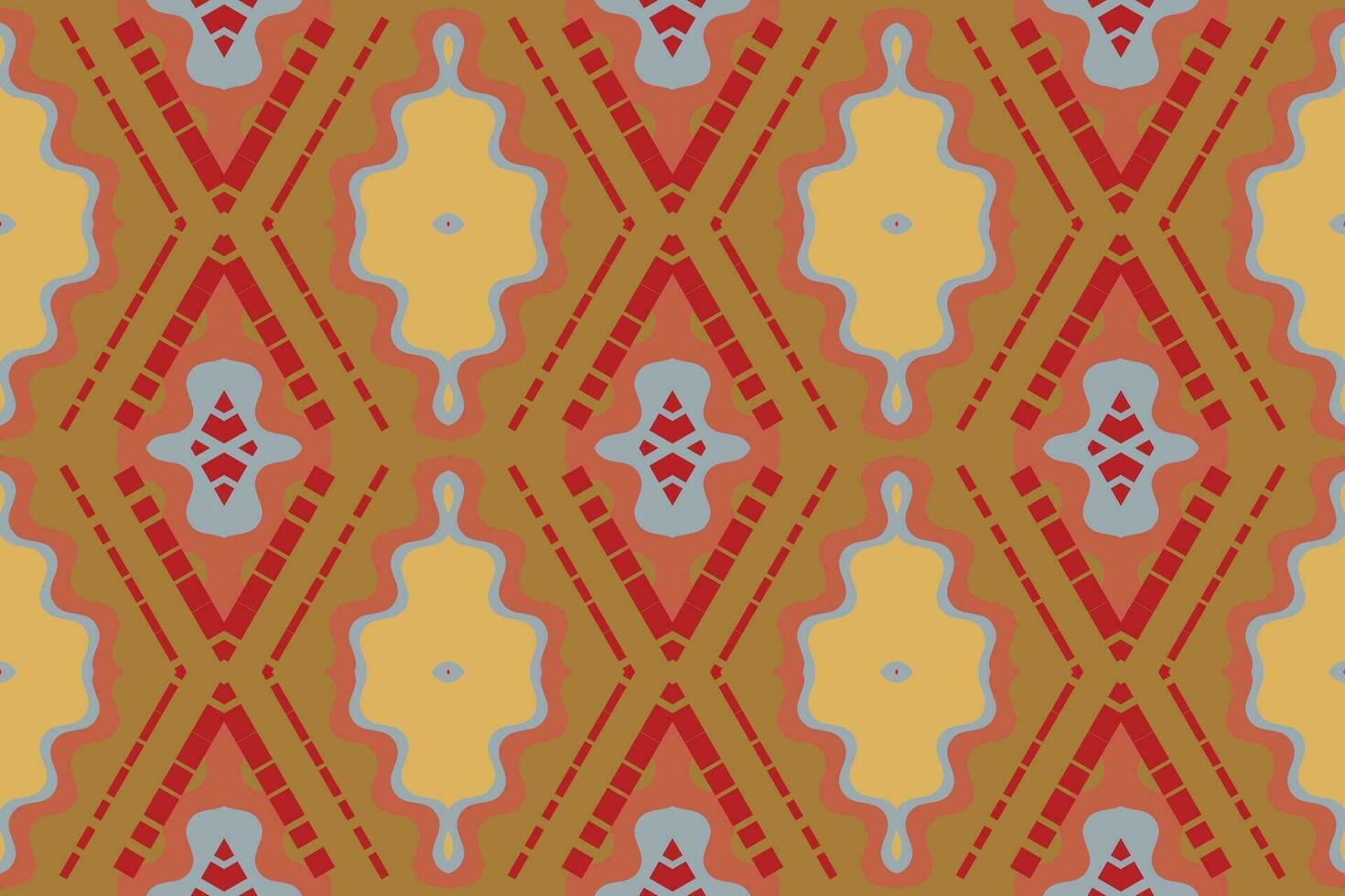 Ikat Floral Paisley Embroidery Background. Ikat Patterns Geometric Ethnic Oriental Pattern traditional.aztec Style Abstract Vector illustration.design for Texture,fabric,clothing,wrapping,sarong.