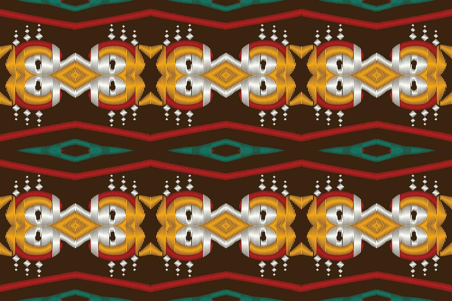 ikat damasco cachemir bordado antecedentes. ikat rayas geométrico étnico oriental modelo tradicional. ikat azteca estilo resumen diseño para impresión textura,tela,sari,sari,alfombra. vector