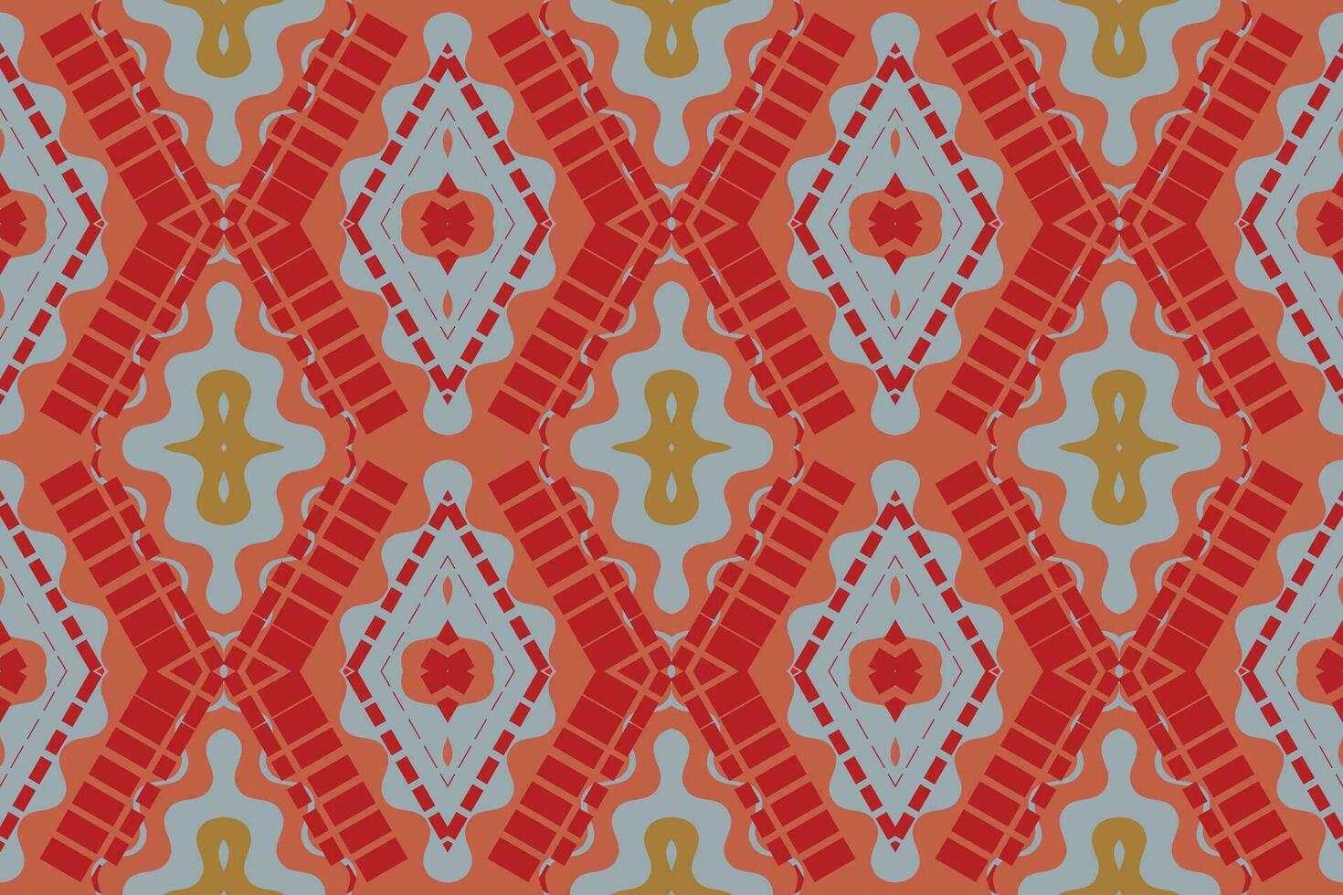 ikat floral cachemir bordado antecedentes. ikat marco geométrico étnico oriental modelo tradicional. ikat azteca estilo resumen diseño para impresión textura,tela,sari,sari,alfombra. vector