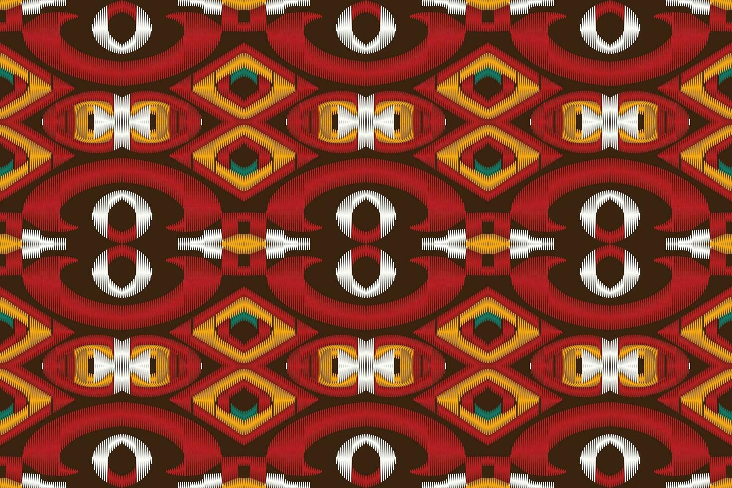 ikat damasco cachemir bordado antecedentes. ikat impresión geométrico étnico oriental modelo tradicional. ikat azteca estilo resumen diseño para impresión textura,tela,sari,sari,alfombra. vector