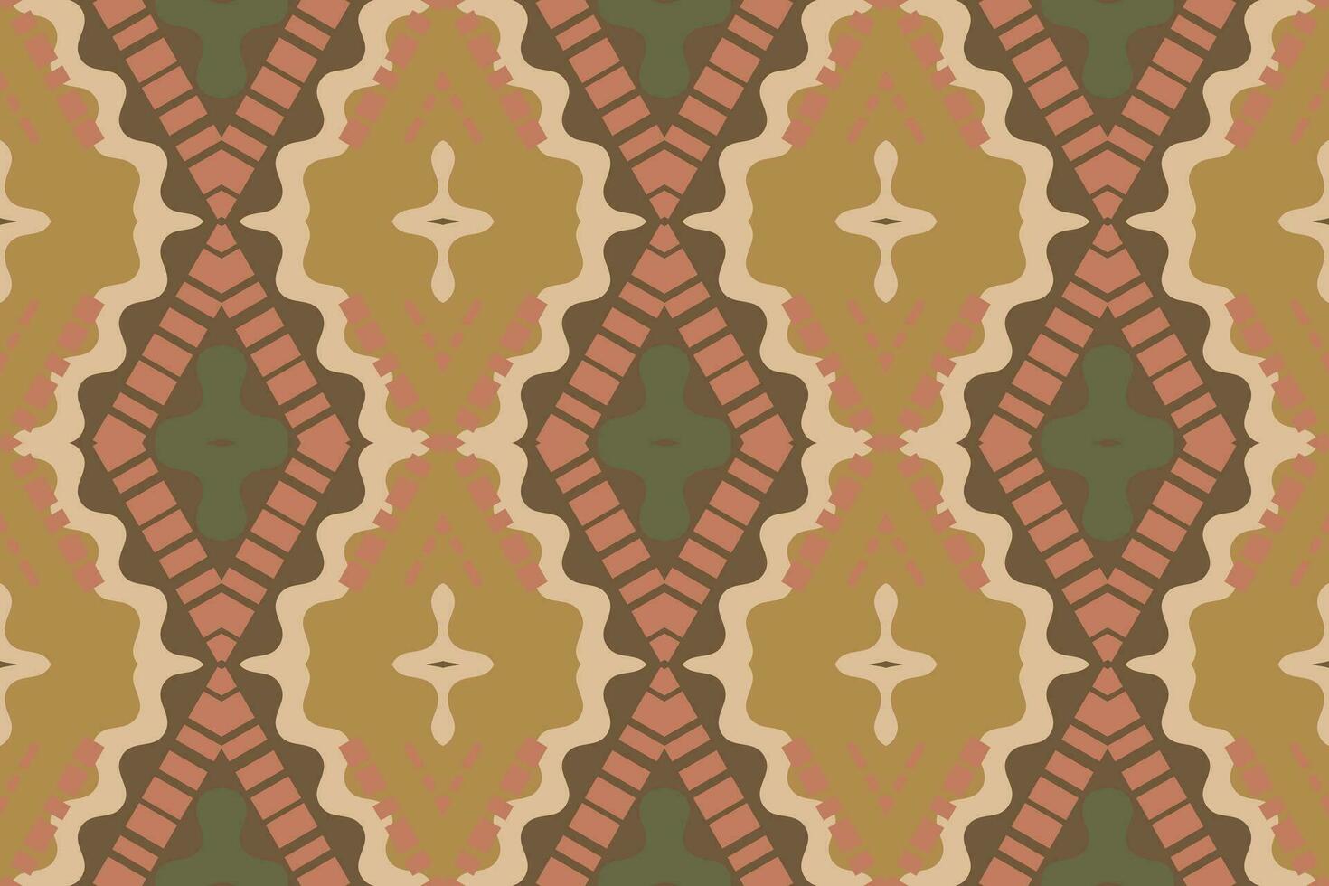 Ikat Floral Paisley Embroidery Background. Ikat Stripes Geometric Ethnic Oriental Pattern Traditional. Ikat Aztec Style Abstract Design for Print Texture,fabric,saree,sari,carpet. vector