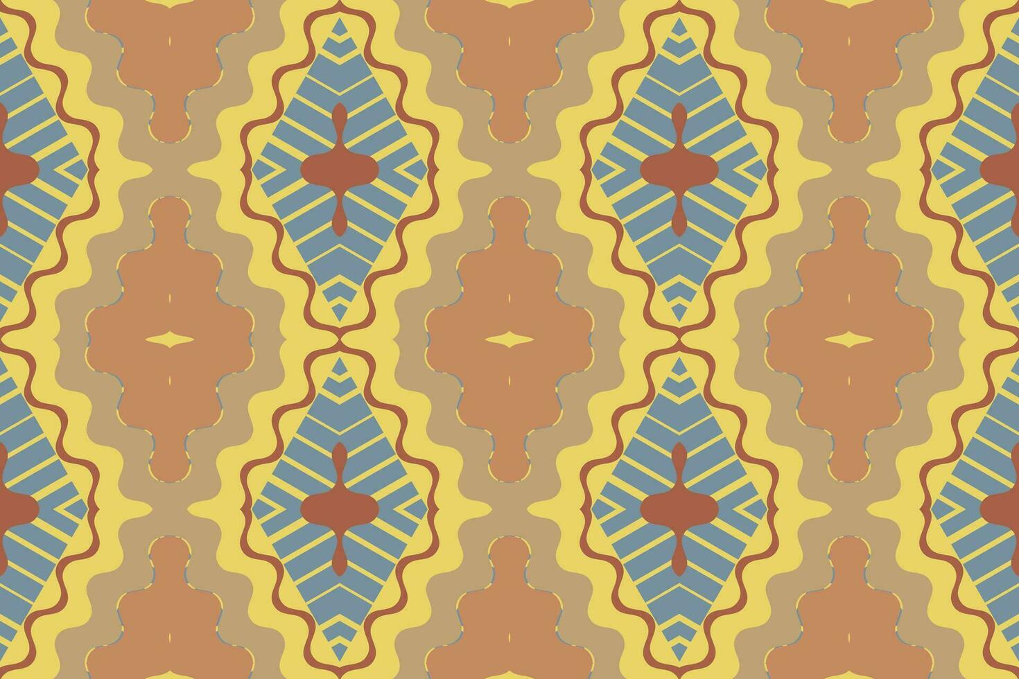 ikat damasco cachemir bordado antecedentes. ikat cheurón geométrico étnico oriental modelo tradicional.azteca estilo resumen vector ilustración.diseño para textura,tela,ropa,envoltura,pareo.