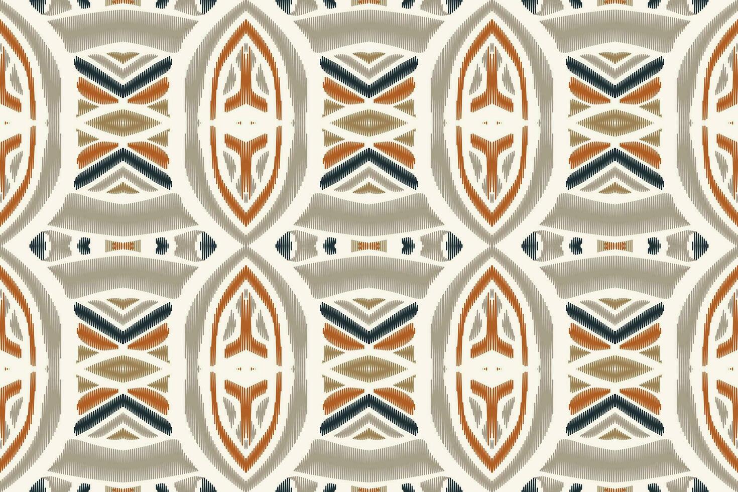 Ikat Floral Paisley Embroidery Background. Ikat Prints Geometric Ethnic Oriental Pattern Traditional. Ikat Aztec Style Abstract Design for Print Texture,fabric,saree,sari,carpet. vector