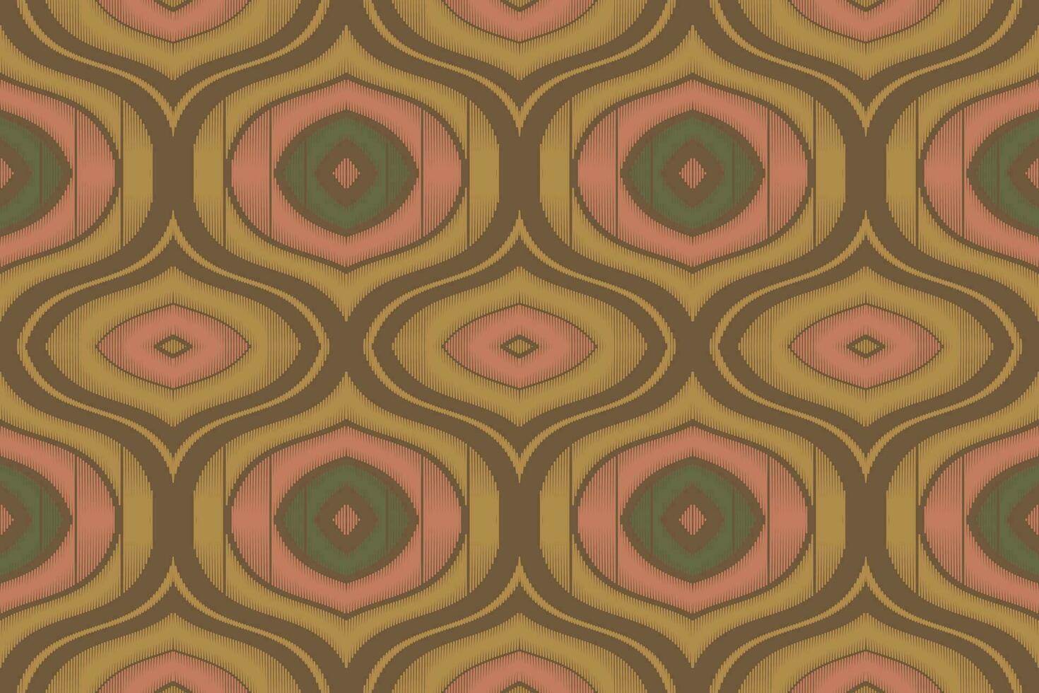 Ikat Floral Paisley Embroidery Background. Ikat Print Geometric Ethnic Oriental Pattern traditional.aztec Style Abstract Vector illustration.design for Texture,fabric,clothing,wrapping,sarong.