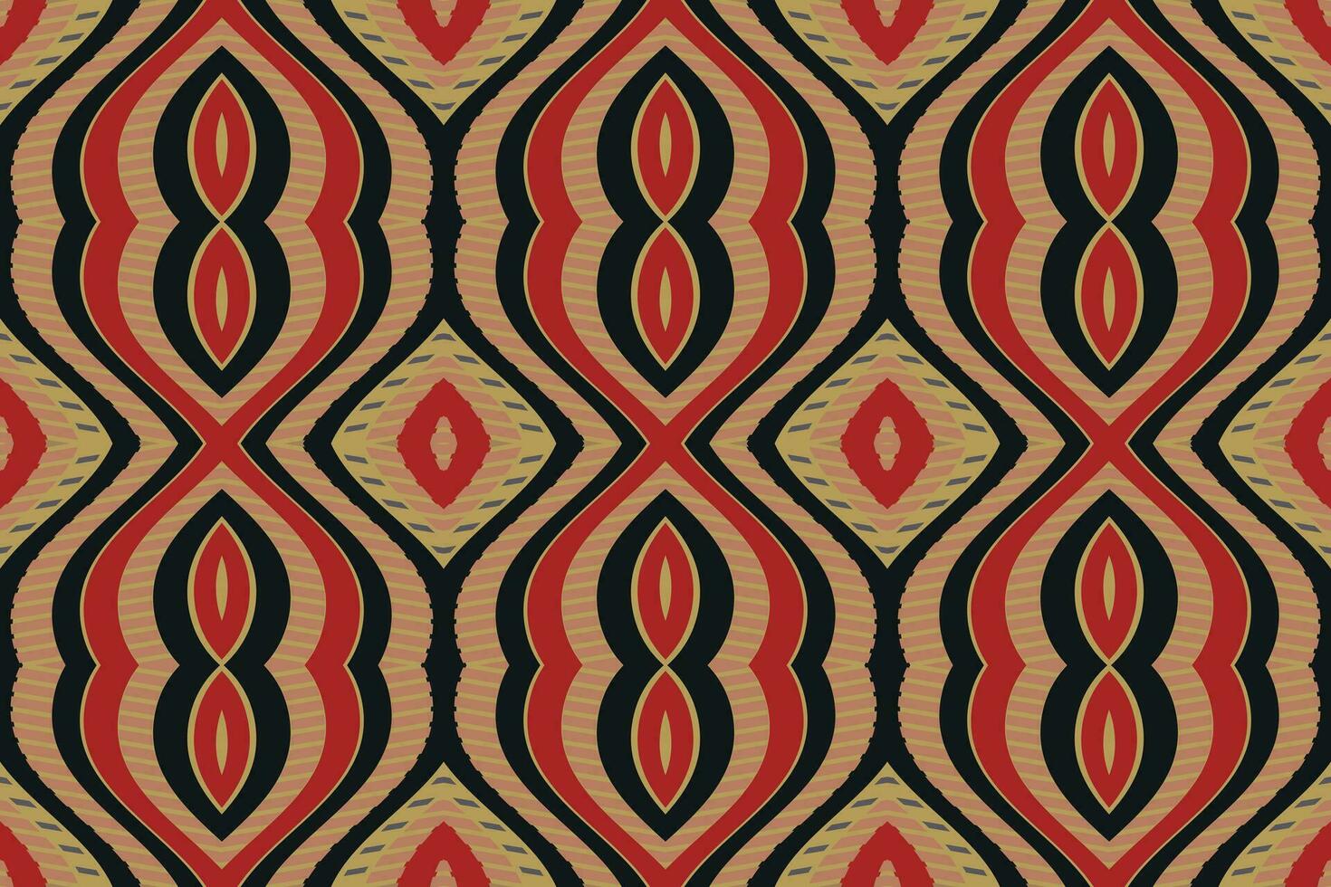 Ikat Floral Paisley Embroidery Background. Ikat Stripe Geometric Ethnic Oriental Pattern Traditional. Ikat Aztec Style Abstract Design for Print Texture,fabric,saree,sari,carpet. vector
