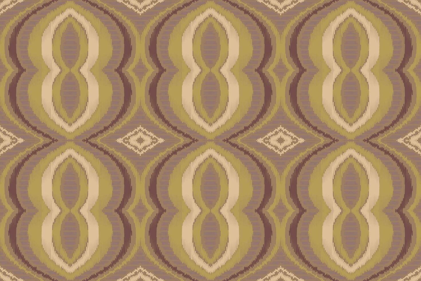Ikat Damask Paisley Embroidery Background. Ikat Floral Geometric Ethnic Oriental Pattern traditional.aztec Style Abstract Vector illustration.design for Texture,fabric,clothing,wrapping,sarong.
