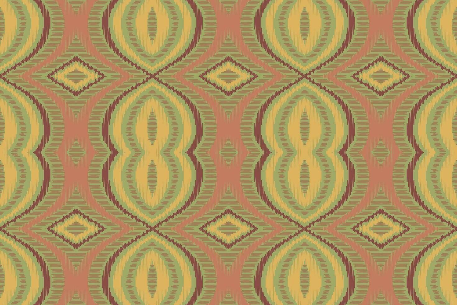Ikat Floral Paisley Embroidery Background. Ikat Flower Geometric Ethnic Oriental Pattern Traditional. Ikat Aztec Style Abstract Design for Print Texture,fabric,saree,sari,carpet. vector