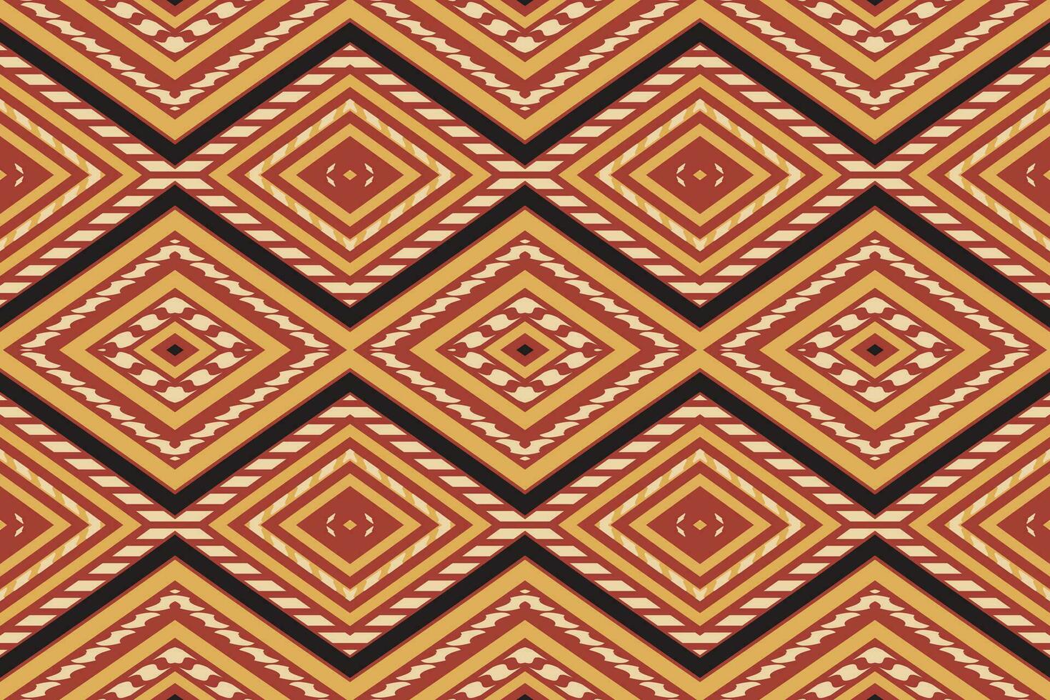 Ikat Damask Paisley Embroidery Background. Ikat Diamond Geometric Ethnic Oriental Pattern Traditional. Ikat Aztec Style Abstract Design for Print Texture,fabric,saree,sari,carpet. vector