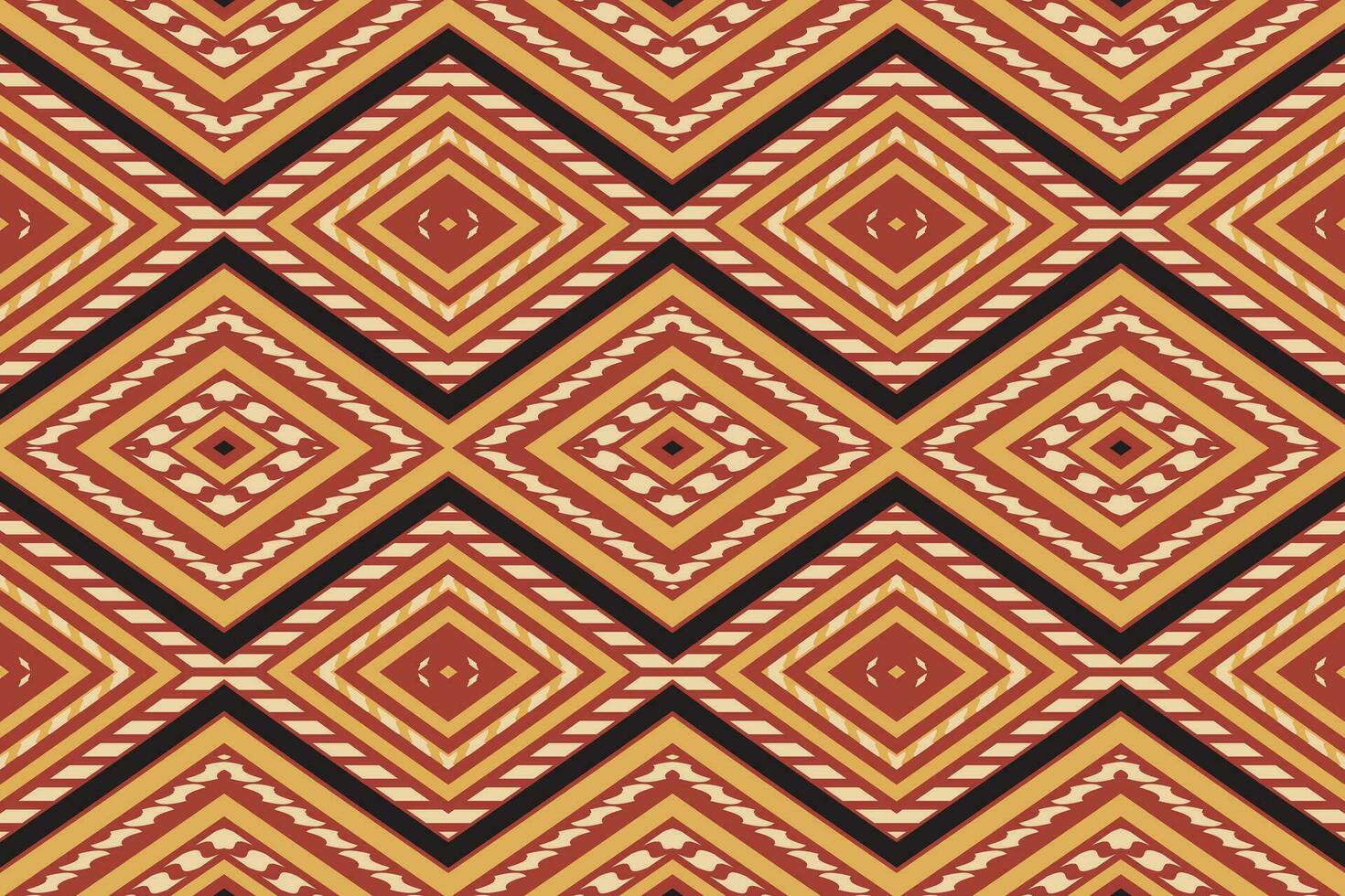 Ikat Damask Paisley Embroidery Background. Ikat Diamond Geometric Ethnic Oriental Pattern Traditional. Ikat Aztec Style Abstract Design for Print Texture,fabric,saree,sari,carpet. vector